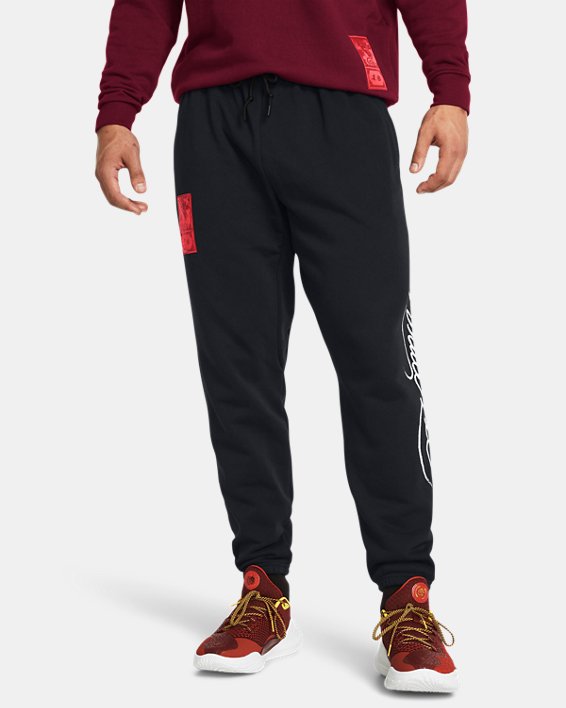 Men's Curry x Bruce Lee Lunar New Year Elements Joggers in Black image number 0
